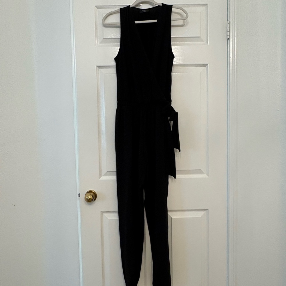 Vici Classic Black Wrap Jumpsuit